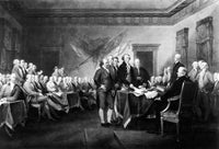 The Signing of the Declaration of Independence Fine Art Print - Steel Engraving by John Trumbull