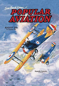Vintage Sopwith Camels Aviation Poster Print by Herman Buljin