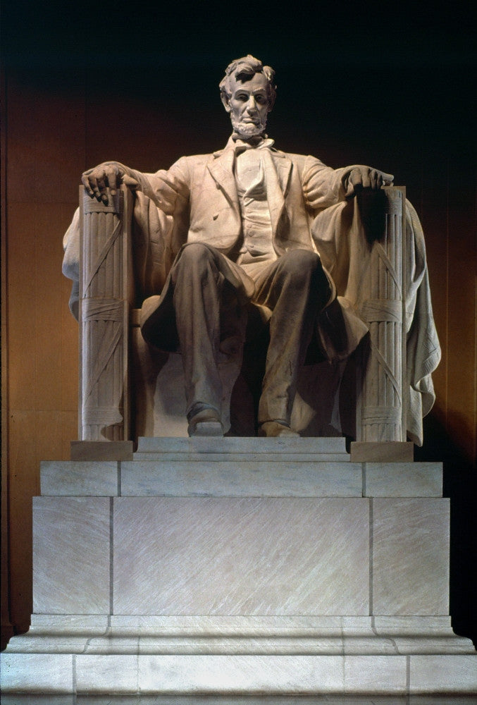 Lincoln Memorial Sculpture Fine Art Print - Marble by Daniel Chester French