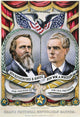Presidential Campaign 1876 Lithograph Poster Print by Currier & Ives