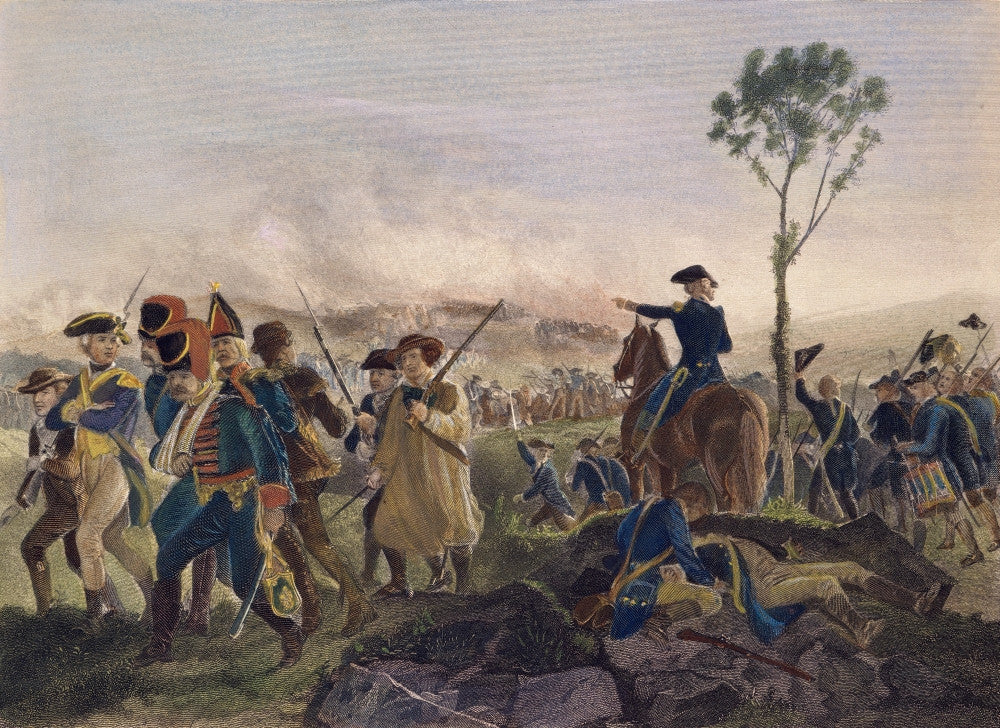 Battle of Bennington 1777 Fine Art Print - Steel Engraving