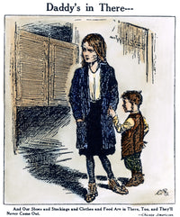 Temperance Cartoon C1917 - 'Daddy's In There...' Fine Art Print by Granger Collection