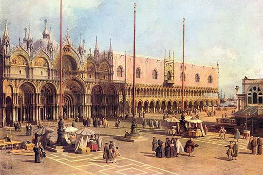 St. Marks Square Fine Art Print by Canaletto