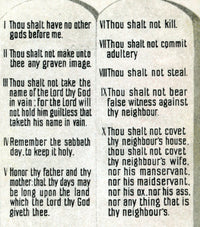 The Ten Commandments Fine Art Print by Science Source