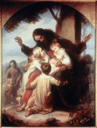 Jesus and the Children Fine Art Print by Hugo Vogel