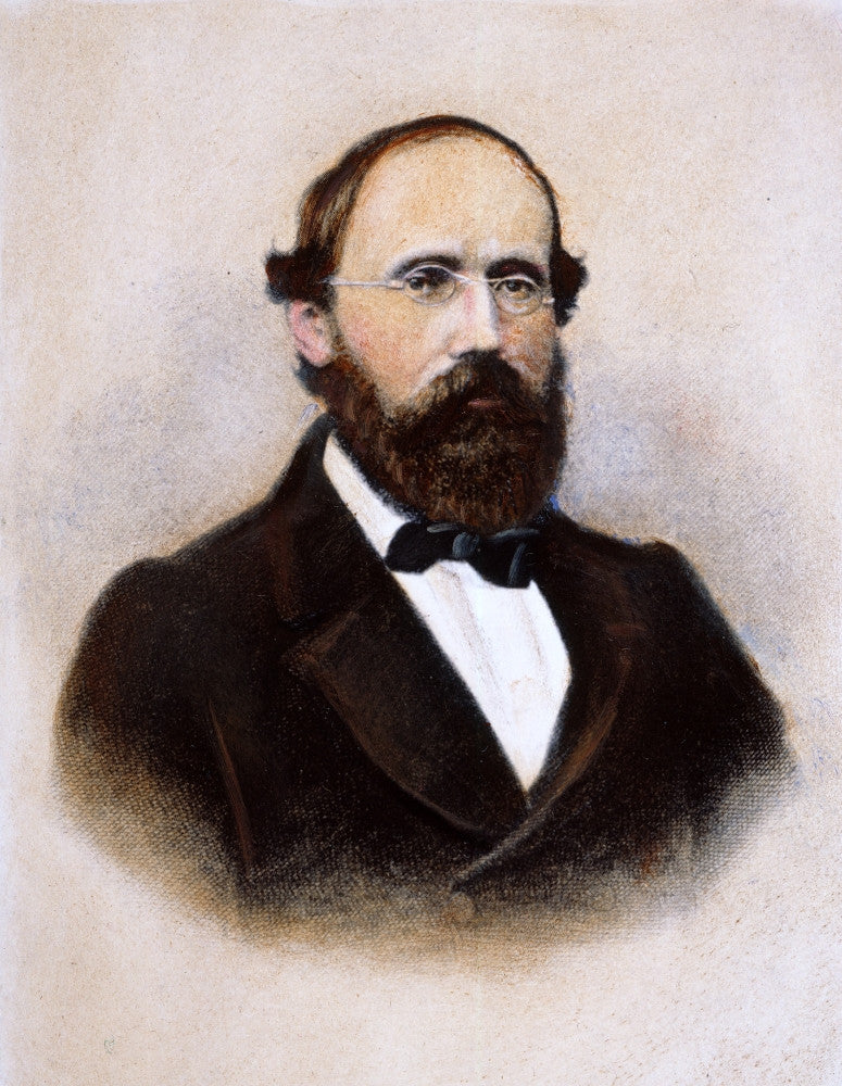 Bernhard Riemann 19th Century Engraving - Fine Art Print