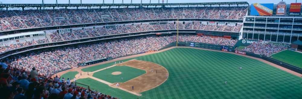 Texas Rangers vs. Baltimore Orioles Baseball Stadium Photo Print (8x10) by Panoramic Images