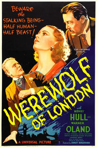 Werewolf of London Movie Poster Print Featuring Henry Hull & Valerie Hobson