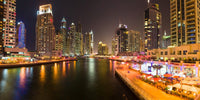 Dubai Marina Waterfront Fine Art Print by Panoramic Images