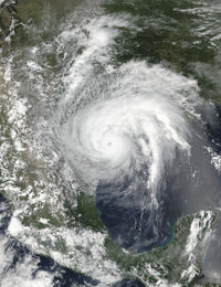 Hurricane Harvey Satellite View Fine Art Print by Stocktrek Images