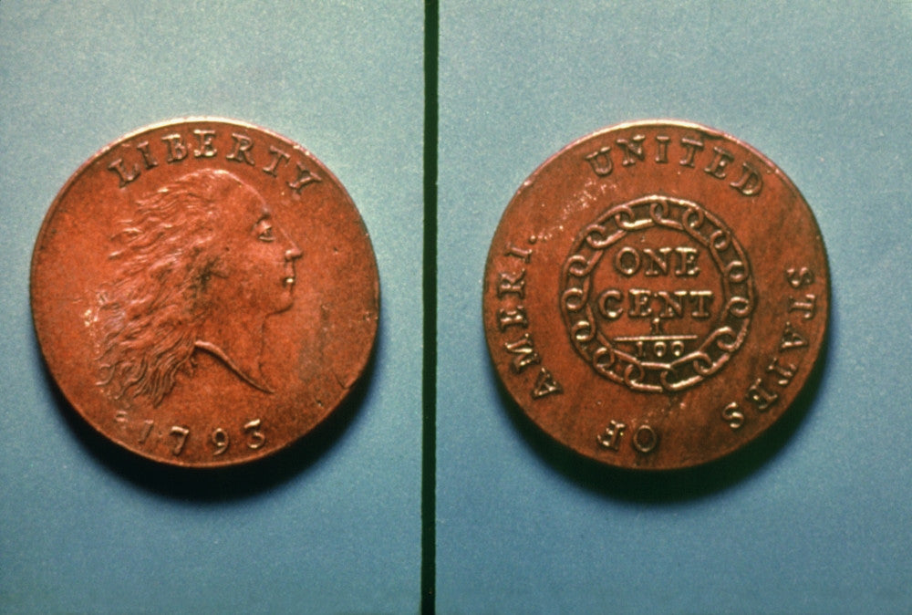 U.S. Coin 1793 - United States Copper 'Chain' Cent Fine Art Print by Granger Collection