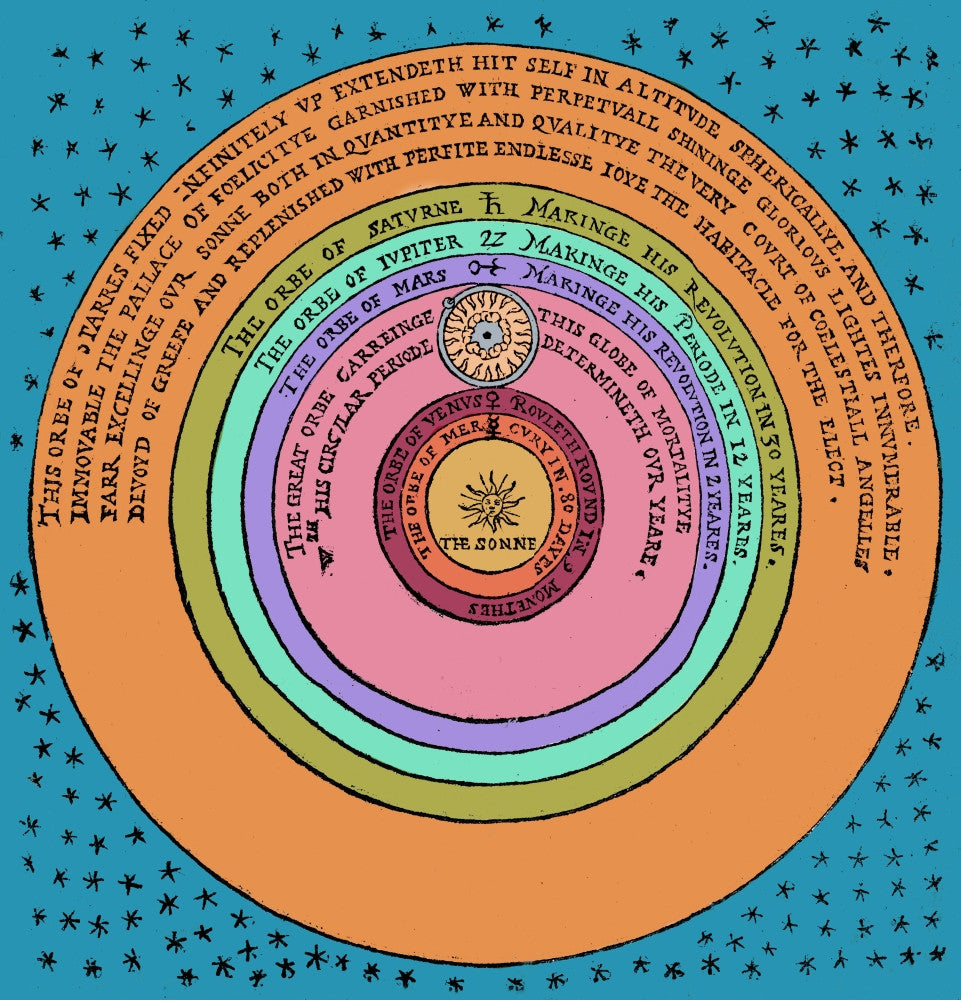Heliocentric Universe Fine Art Print by Thomas Digges (1576)