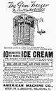 Ice Cream Freezer Advertisement Fine Art Print, 1890 | Granger Collection