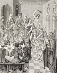 Heresy of the Flagellants Fine Art Print - 15th Century Miniature