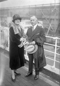 Adolph Zukor and Lottie Vintage Poster Print - C1920 by Granger Collection