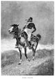 Remington: Comanche Fine Art Print - Wood Engraving, 1891