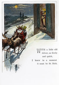 Night Before Christmas Fine Art Print - 1883 Illustration by Granger Collection