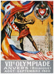 1920 Olympic Games Official Poster Print - Antwerp, Belgium