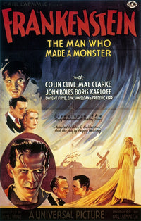 Frankenstein 1931 Film Poster Print - Classic Horror Art