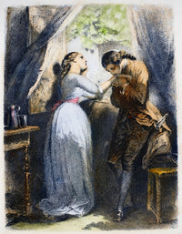 Goethe: The Sorrows of Young Werther Etching by Tony Johannot