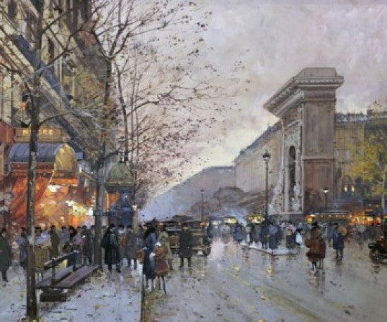 La Porte Saint Denis in Paris Fine Art Print by Eugene Galien