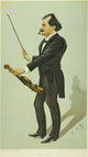 Eduard Strauss English Caricature Lithograph Print (1895) | Granger Collection