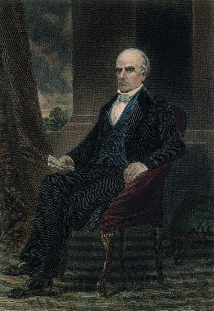 Daniel Webster 19th Century Colored Engraving Poster Print by Granger Collection
