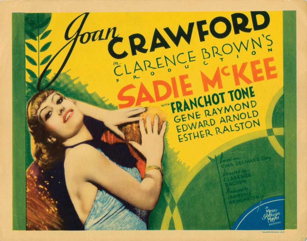 Sadie Mckee Titlecard Movie Poster Print - 1934 Joan Crawford