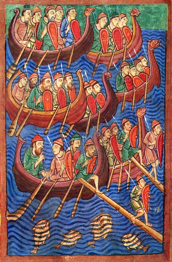 Vikings Invade England 9th Century Fine Art Print by Science Source