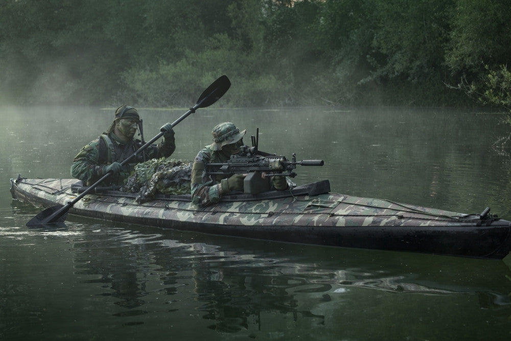 Navy SEALs Folding Kayak Operations Fine Art Print