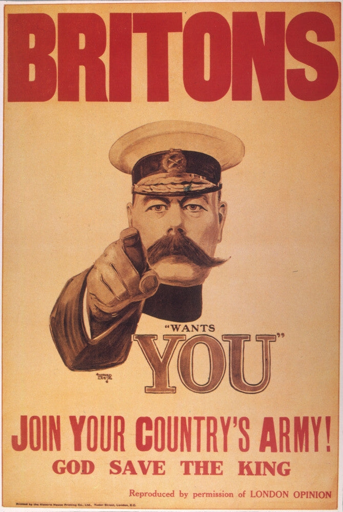 World War I British Recruiting Poster Print by Granger Collection