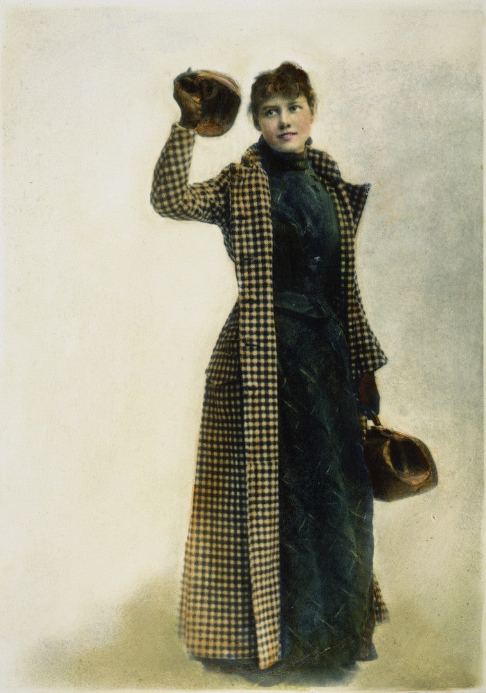 Nellie Bly Oil Over Photograph Fine Art Print by Granger Collection