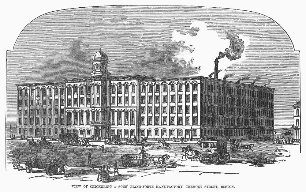 Boston Piano Factory Fine Art Print - Chickering & Sons