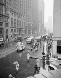 High Angle View of New York City Street Poster Print