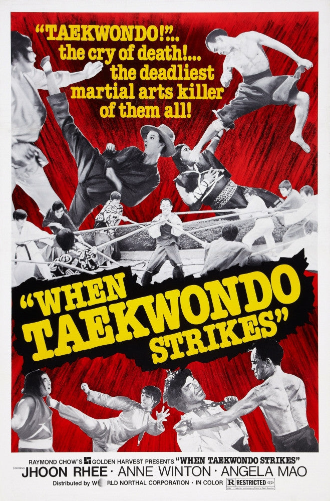 When Taekwondo Strikes Movie Poster Art Print featuring Jhoon Rhee and Angela Mao