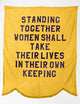 National Woman's Party Banner Print - 'Standing Together' C1913
