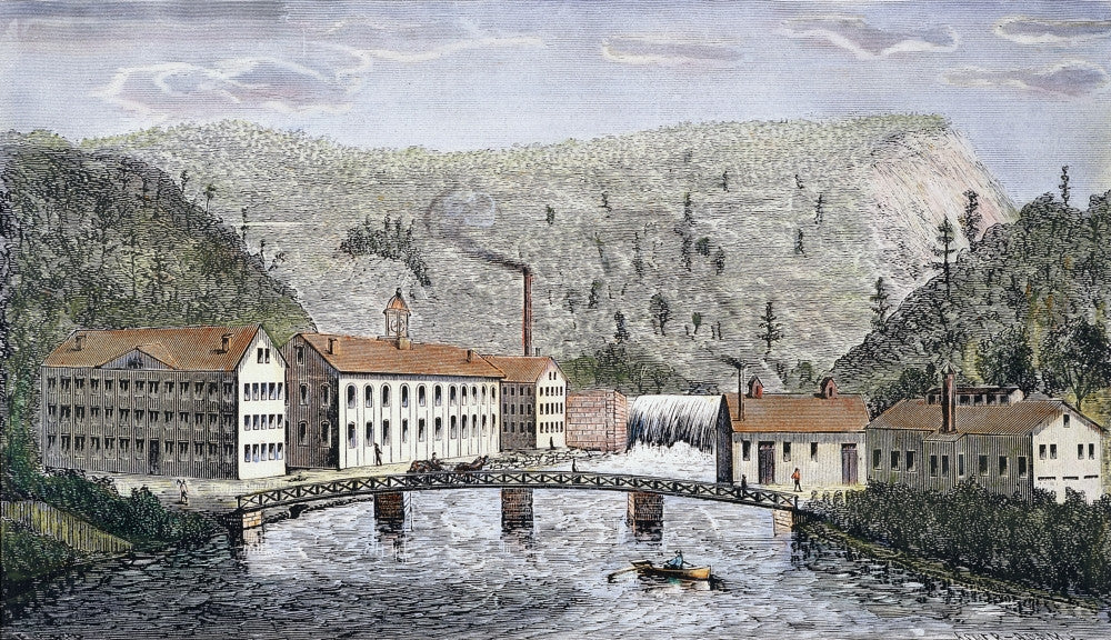19th Century Wood Engraving of Whitney Arms Company - Fine Art Print