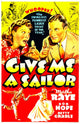Give Me A Sailor 1938 Movie Poster Print Featuring Martha Raye and Bob Hope