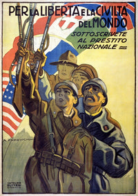 World War I Italian Recruitment Poster by Marcello Dudovich