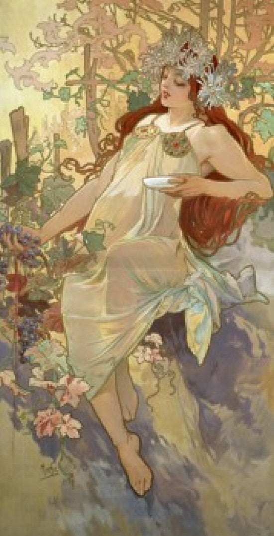 Four Seasons - Autumn Fine Art Print by Alphonse Mucha