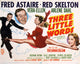 Three Little Words Movie Poster Print Featuring Fred Astaire, Red Skelton, Vera-Ellen, and Arlene Dahl