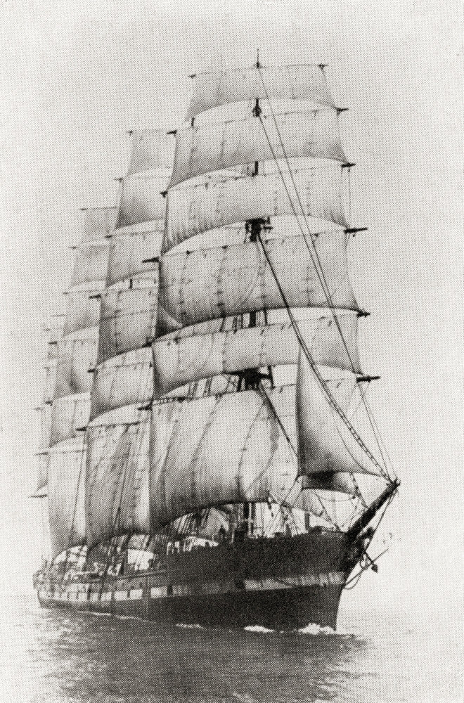 The Lancing Fine Art Print by Hilary Jane Morgan | Vintage Maritime Artwork