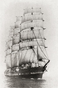 The Lancing Fine Art Print by Hilary Jane Morgan | Vintage Maritime Artwork