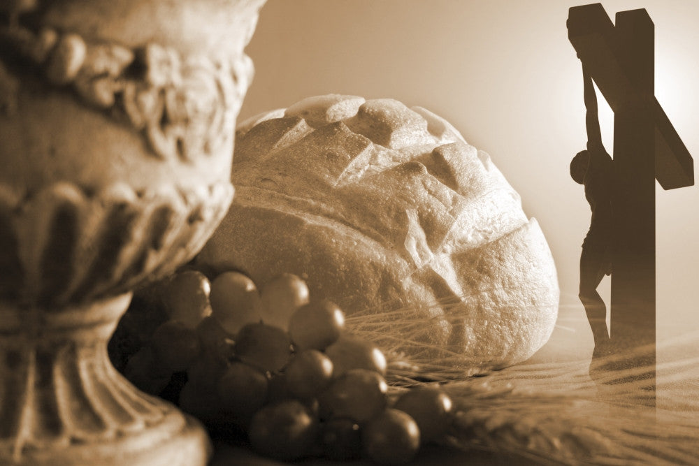Communion and Crucifixion Symbols Fine Art Print by Colette Scharf