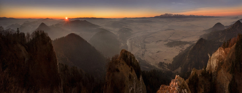 Tatra Mountains Sunrise Poster Print from Pieniny Mountains, Poland