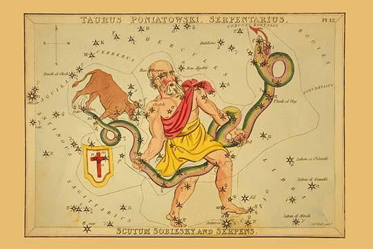 Astronomical Chart Fine Art Print by Aspin Jehosaphat