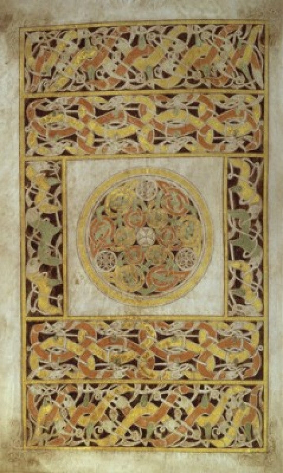 Carpet Page from Book of Durrow Fine Art Print - Celtic Art