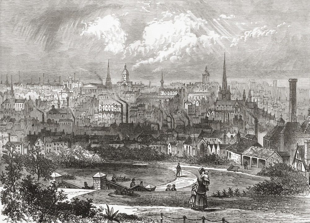 Birmingham, West Midlands 19th Century Fine Art Print