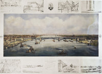 Eads Bridge Fine Art Print - Lithograph of St. Louis (1874) by Granger Collection