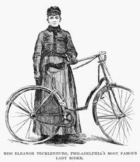 Bicycling C1890 Fine Art Print - Miss Eleanor Tecklenburg